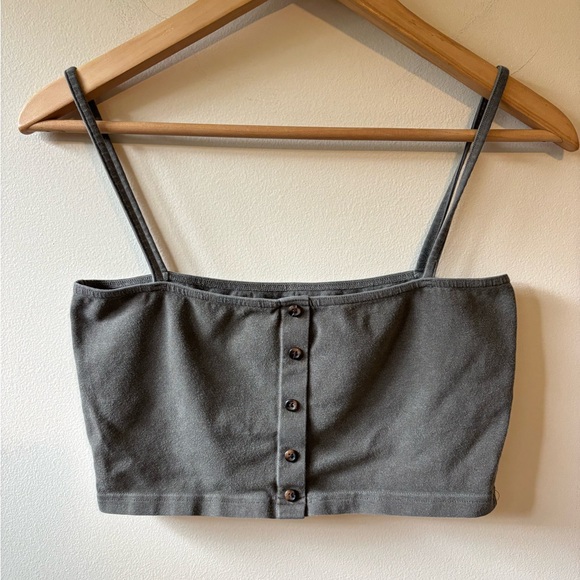 Brandy Melville Tops - Brandy Melville Brown Crop Top